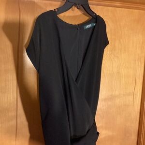 Lauren Ralph Lauren Sleeveless Tall  Black Jumpsuit 16W